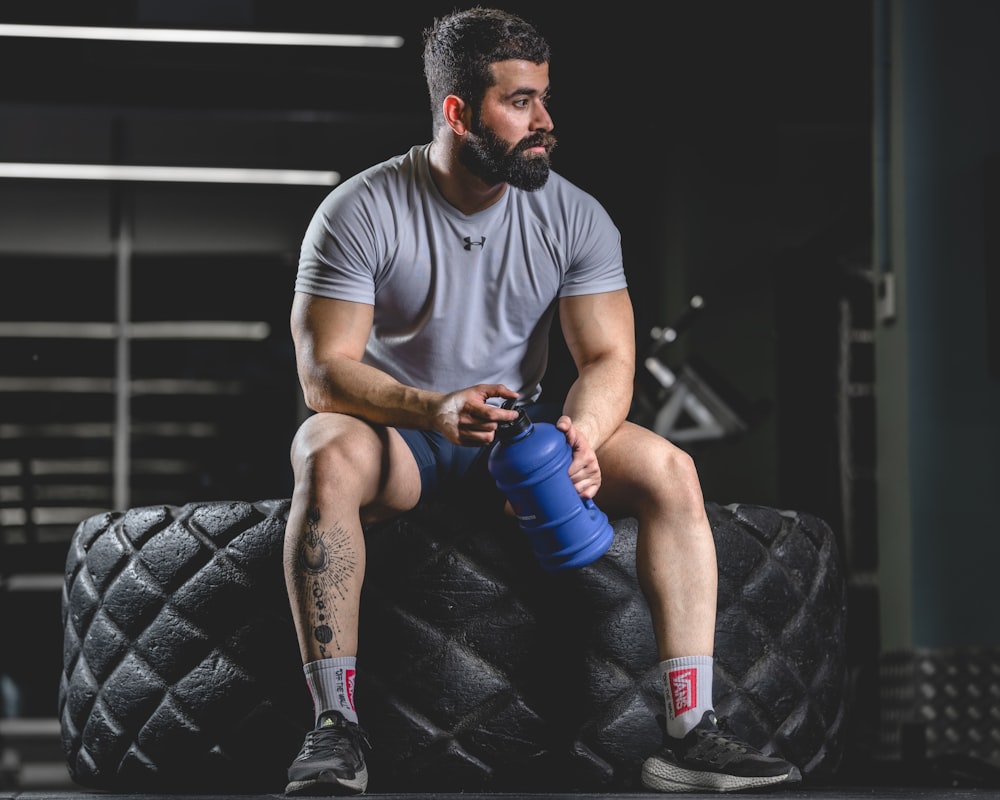 Active men performing fitness exercises
